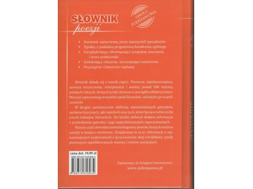 Słownik poezji szkoła podstawowa poradnik nowy ok