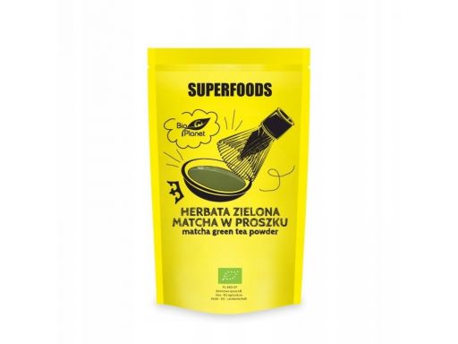 Superfoods matcha w proszku bio 100g bio planet