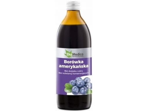 Ekamedica borówka amerykańska 0,5l sok 100%