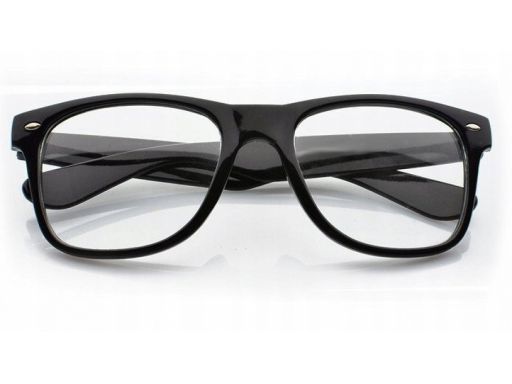 Okulary nerd zerówki uv 400 nerdy