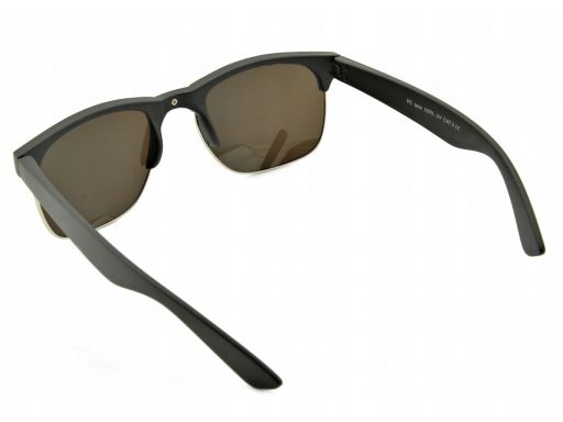 Okulary półramki przeciwsłoneczne lustrzane unisex