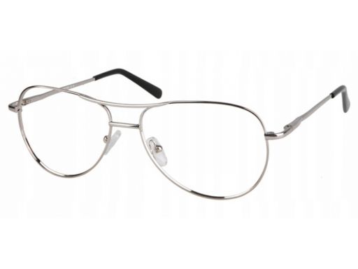 Okulary oprawki zerówki aviator pilotki unisex