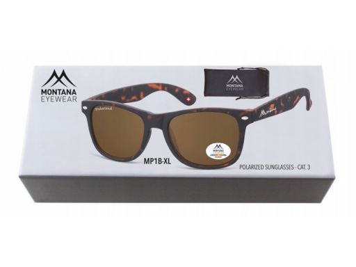 Duże okulary polaryzacyjne nerdy pantera + pudełko