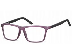 Zerówki okulary oprawki damskie męskie fioletowe