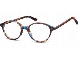 Korekcyjne okulary oprawki owalne lenonki panterka