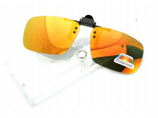 Nakładki polaryzacyjne okulary korekcyjne orange