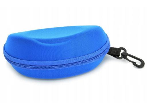 Etui futerał na okulary na zamek z karabińczykiem