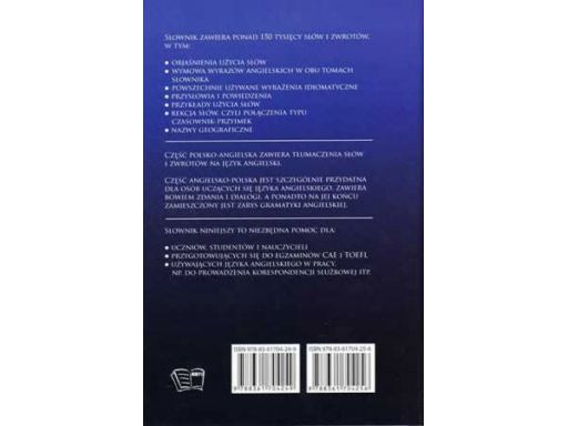Słownik angielsko polski angielski +cd 2 -tom 2016