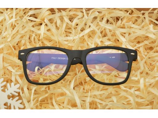 Okulary nerdy z filtrem niebieskim do komputera