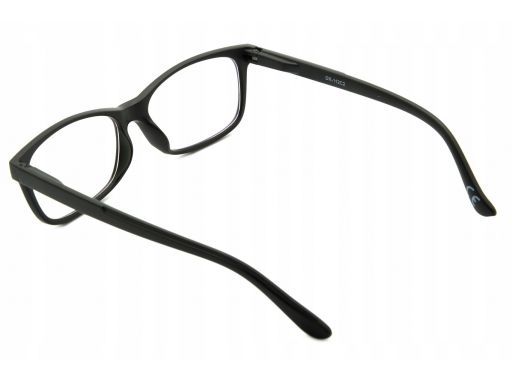 Okulary antyrefleks zerówki nerdy prostokątne