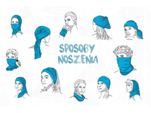 Komin szal chusta szalik kominiarka cienki lekki