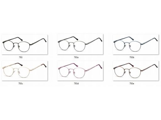 Oprawki lenonki unisex korekcyjne czarne okulary