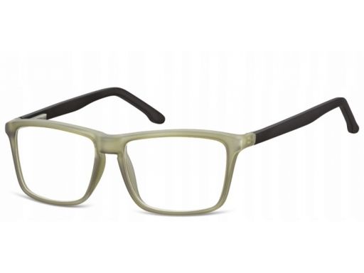 Zerówki okulary oprawki damskie męskie oliwkowe