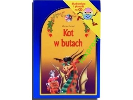 Kot w butach+cd słuchowisko piosenki książka bajka