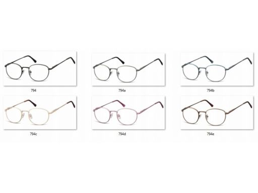 Oprawki lenonki damskie korekcyjne blue okulary