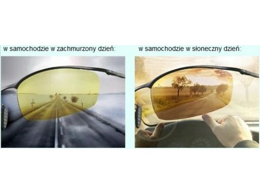 Żółte okulary kierowców hd jazda nocy na korekcję
