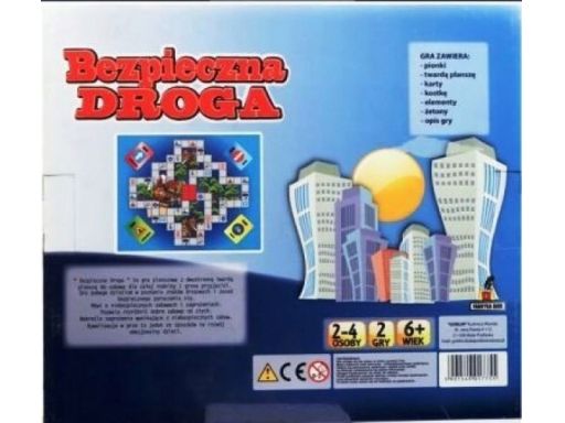 Bezpieczna droga gra planszowa dzieci edukacyjnya#