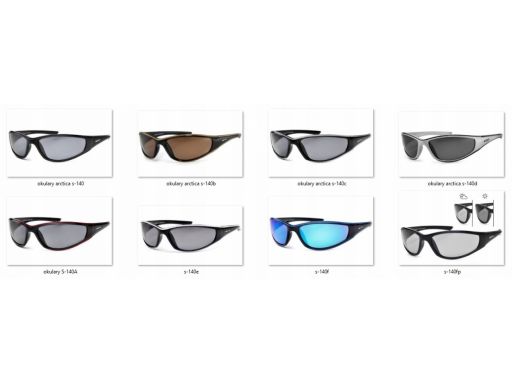 Okulary arctica s-140f polaryzacyjne sportowe revo