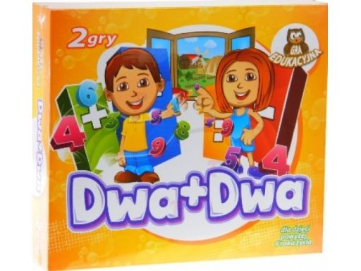 Dwa+dwa dwie gry planszowe dzieci edukacyjna 2 + 2