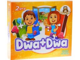 Dwa+dwa dwie gry planszowe dzieci edukacyjna 2 + 2