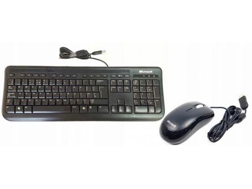 Ergonomiczny zestaw microsoft klawiatura mysz usb