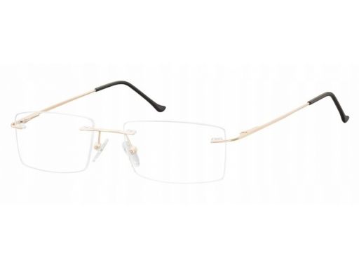 Bezramkowe okulary oprawki okularowe unisex złote