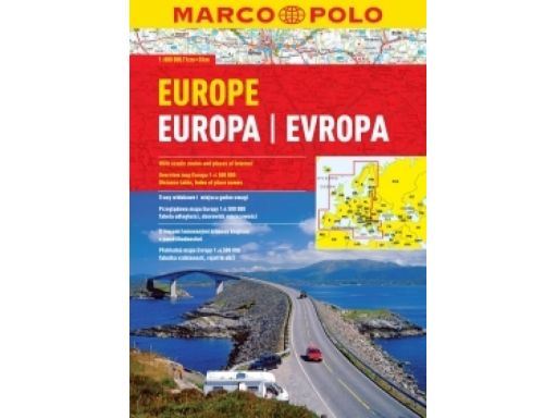 Atlas samochodowy europy 1:800t europa marco polo!