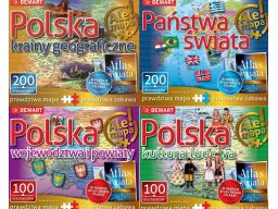 Atlas + puzzle + plakat pudełko do wyboru 5 rodzaj