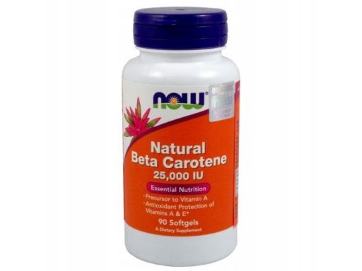 Now foods beta carotene naturalny 90 kaps.