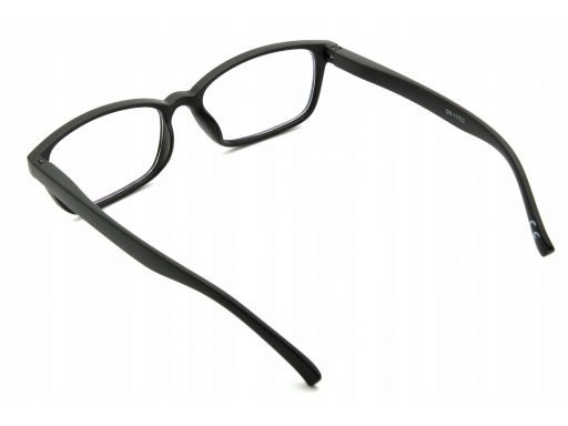 Okulary antyrefleks zerówki nerdy prostokątne