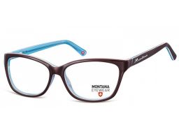 Damskie okulary oprawki korekcja kocie oczy brąz