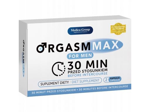 Orgasm max men tabletki erekcyjne przed stosunkiem