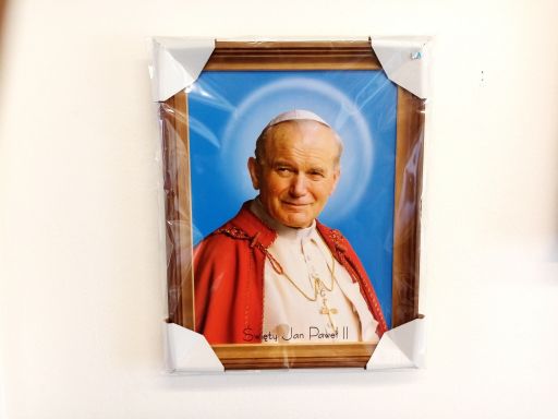 Obraz papieża jana pawła ii duży tanio gratis