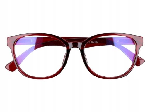 Okulary z antyrefleksem zerówki brązowe uniseks