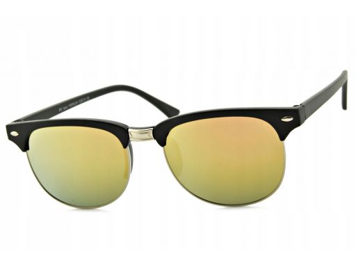 Okulary półramki przeciwsłoneczne nerd lustrzanki