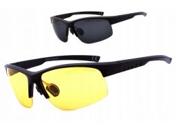 Polaryzacyjne okulary czarne i żółte dla wędkarzy
