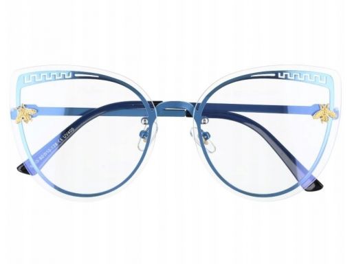 Okulary z filtrem niebieskim do ekranów lcd kocie