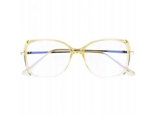 Okulary kocie retro z filtrem niebieskim zerówki