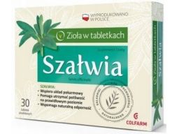 Colfarm szałwia 30t na problemy z poceniem się