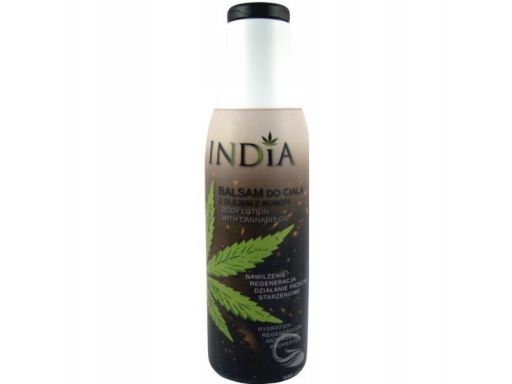 India balsam do ciała z olejem z konopi 400ml