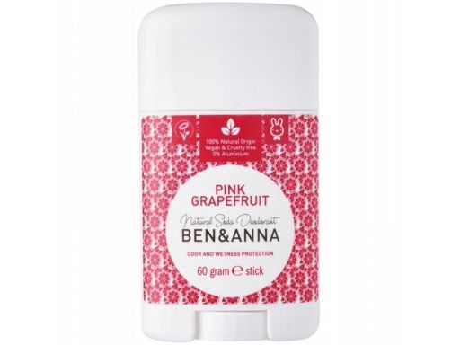 Ben&anna naturalny sztyft pink grapefruit 60g