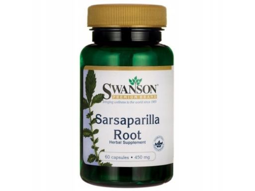 Swanson sarsaparilla root 450mg 60 kaps.