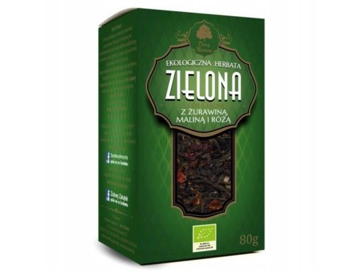 Dary natury herb. zielona z żur, maliną i różą 80g