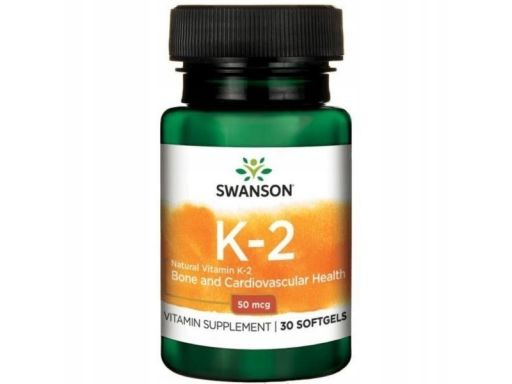 Swanson witamina k2 naturalna 50mcg 30 kaps.