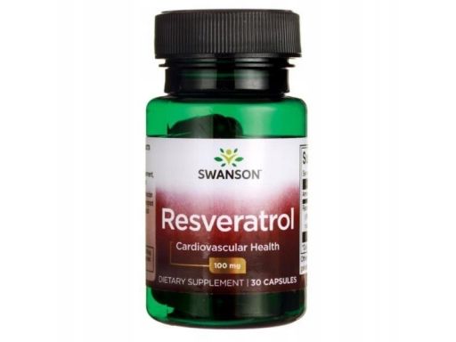 Swanson resweratrol100mg 30k opóźnia starzenie