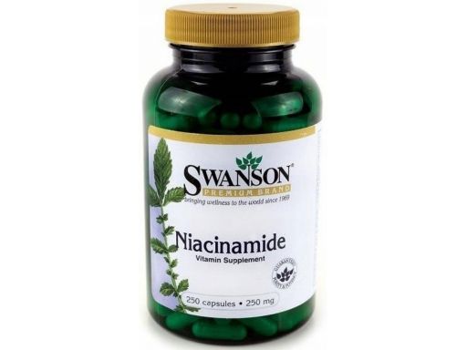 Swanson niacyna 250mg 250 kaps.