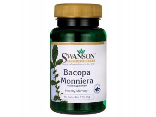 Swanson bacopa monniera 10:1 extract 50mg 90kaps.