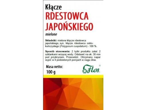 Flos rdestowiec japoński kłącze 100 g spożywczy