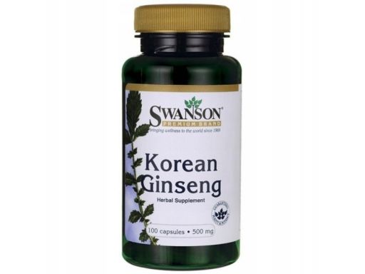 Swanson żeń-szeń koreański 500mg 100 kaps.