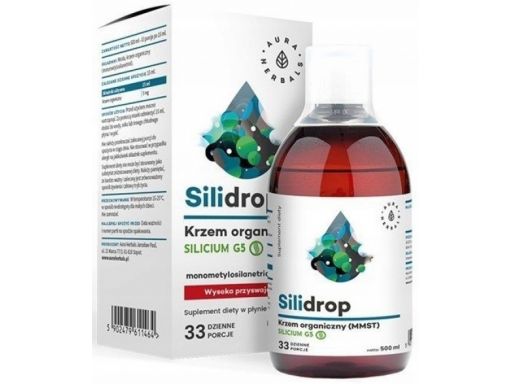 Aura herbals silidrop krzem organiczny mmst 500ml